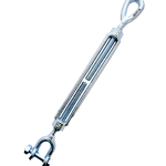 3/8" X 6" Galvanized Jaw & Jaw Turnbuckle